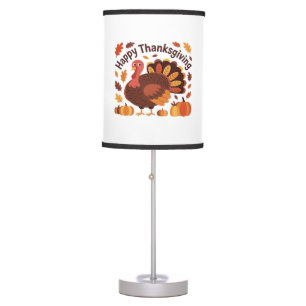 Thanksgiving Turkey – Autumn Holiday Classic Overs Table Lamp