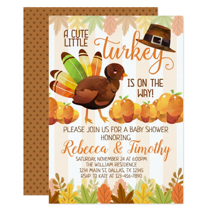 thanksgiving baby shower invitations