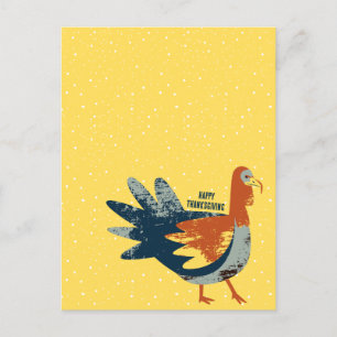 Thanksgiving Turkey Bird Postcard