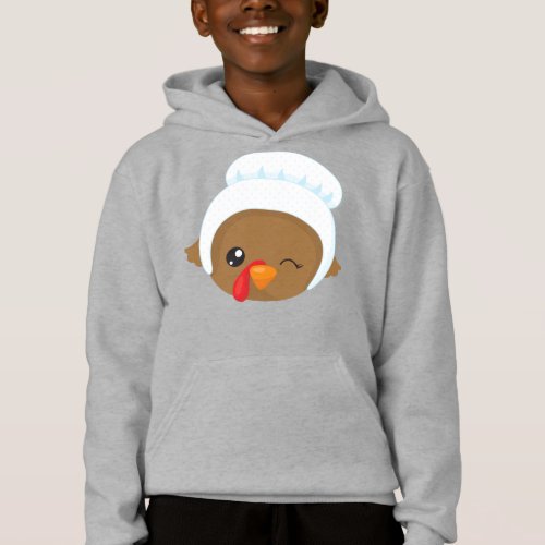 Thanksgiving Turkey Brown Turkey Pilgrim Bonnet Hoodie