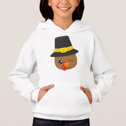 Thanksgiving Turkey Brown Turkey Pilgrim Hat Hoodie