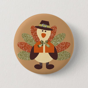 Thanksgiving Turkey Button