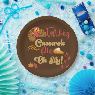 Thanksgiving Turkey Casserole Pie Oh My Paper Plates