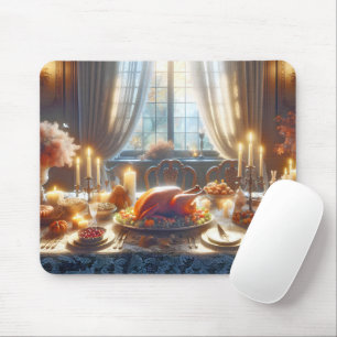 Thanksgiving Turkey Centerpiece Mouse Pad