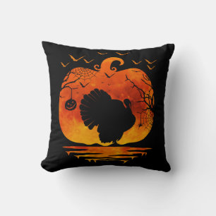 THANKSGIVING TURKEY COSTUME PUMPKIN FALL SEASON THROW PILLOW