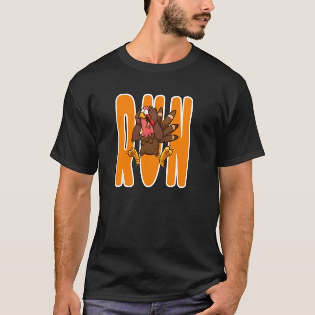 Thanksgiving Turkey Costume Turkey Trot Running 5K T-Shirt (Front)