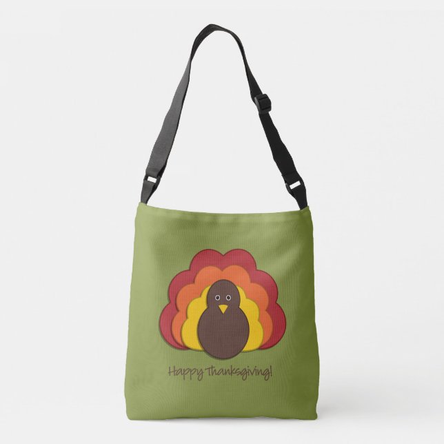 Thanksgiving turkey crossbody bag (Back)