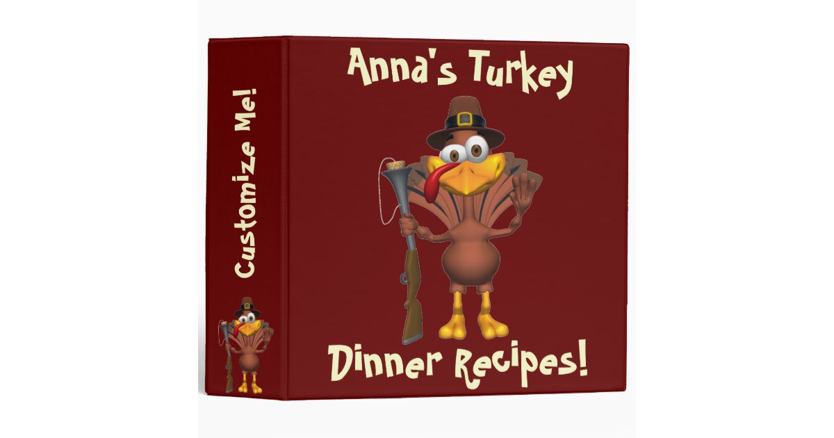 Thanksgiving Turkey Dinner Binder Binder