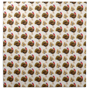Thanksgiving Turkey Dinner Cloth Napkin