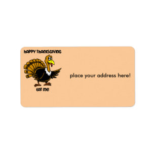 Thanksgiving turkey dinner label