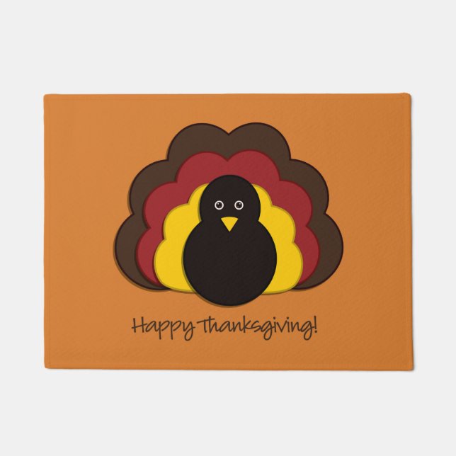 Thanksgiving turkey doormat (Front)