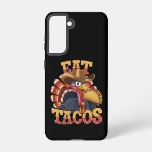 Thanksgiving Turkey Eat Tacos  Funny Mexican  Samsung Galaxy S21 Case