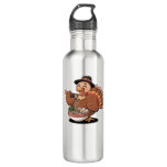 thanksgiving turkey eats ramen Oversized T-Shirt Stainless Steel Water Bottle