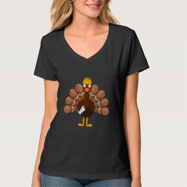 Thanksgiving   Turkey Engineer T-Shirt (Front)