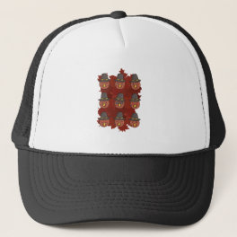 Thanksgiving Turkey Face Emoji Gift Trucker Hat