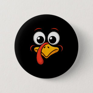 Thanksgiving Turkey Face Matching Family Costume G Button