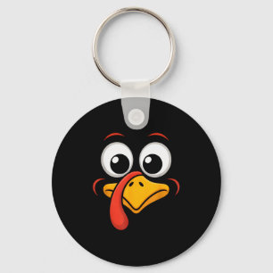 Thanksgiving Turkey Face Matching Family Costume G Keychain