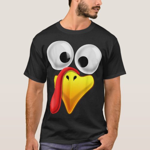 Thanksgiving Turkey Face Matching Family Costume G T_Shirt