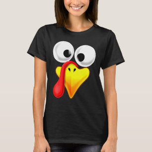 Thanksgiving Turkey Face Matching Family Costume K T-Shirt