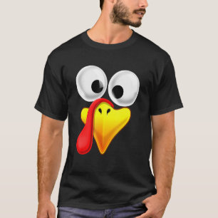 Thanksgiving Turkey Face Matching Family Costume T-Shirt