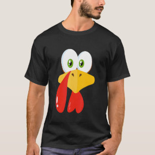 Thanksgiving Turkey Face Matching Family Costume   T-Shirt