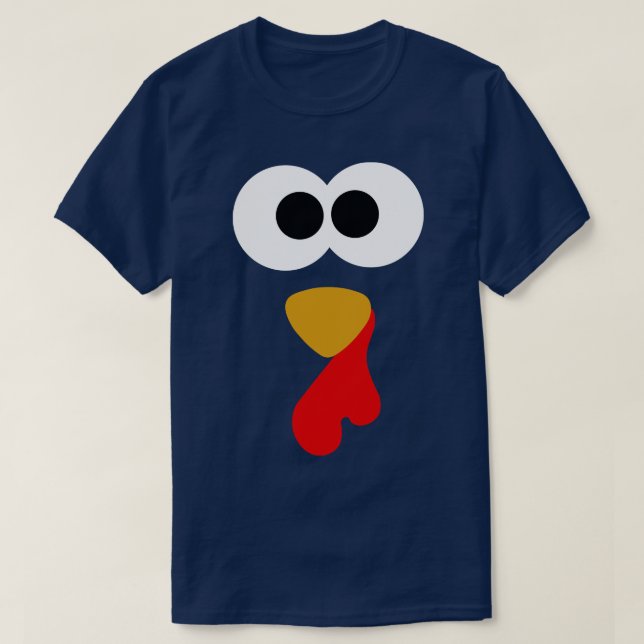Thanksgiving Turkey Face TShirt (Design Front)