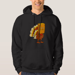 Thanksgiving Turkey Fake Cat Meow Cat Thanksgivin Hoodie
