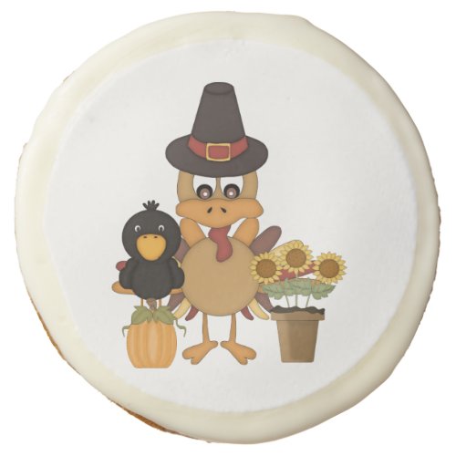 Thanksgiving Turkey Friends  Sugar Cookie