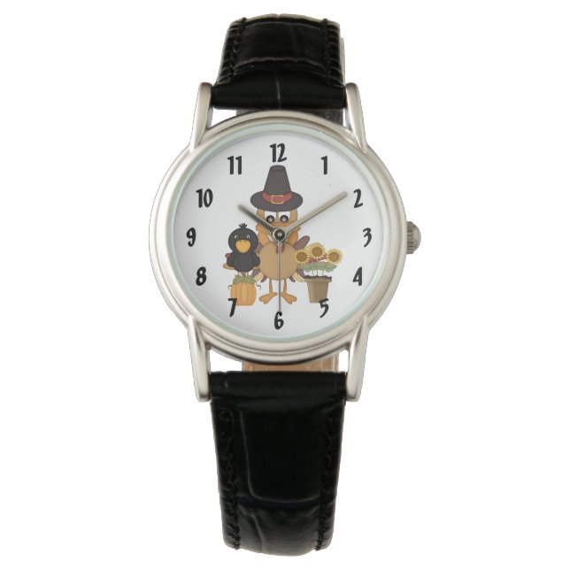 Thanksgiving Turkey Friends Watch (Front)