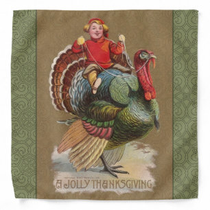 Thanksgiving Turkey Funny Children Bandana
