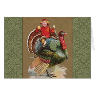 Thanksgiving Turkey Funny Children Cards