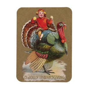 Thanksgiving Turkey Funny Children Magnet
