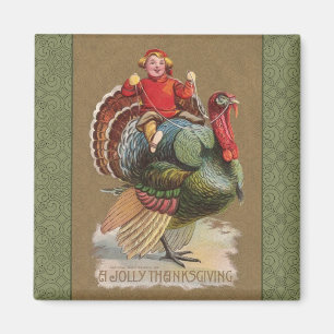 Thanksgiving Turkey Funny Children Magnet