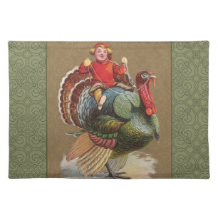 Thanksgiving Turkey Funny Children Placemat