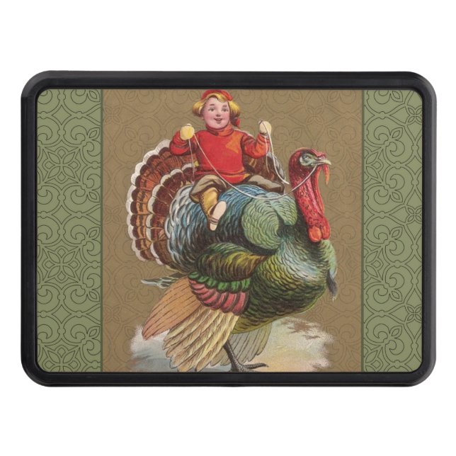 Thanksgiving Turkey Funny Children Tow Hitch Cover (Front)