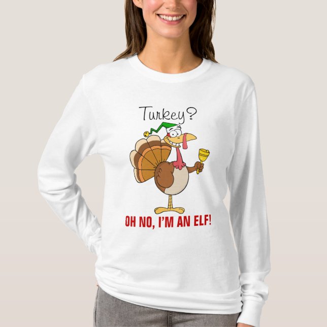 Thanksgiving Turkey Funny Disguise for Christmas T-Shirt (Front)