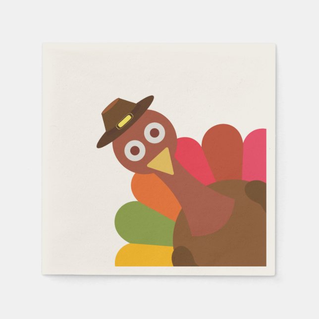 Thanksgiving Turkey. Funny. Humor. Napkins (Front)