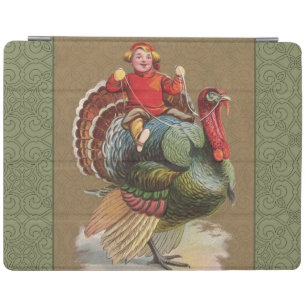 Thanksgiving Turkey Funny Vintage Greetings iPad Smart Cover