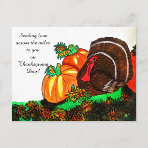 THANKSGIVING TURKEY GOBBLER postcard