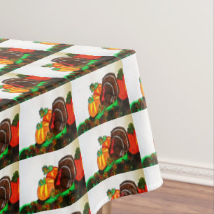 THANKSGIVING TURKEY GOBBLER table cloth