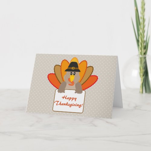 Thanksgiving Turkey Greetings Card