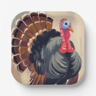 Thanksgiving Turkey Happy Thanksgiving Party Paper Plates