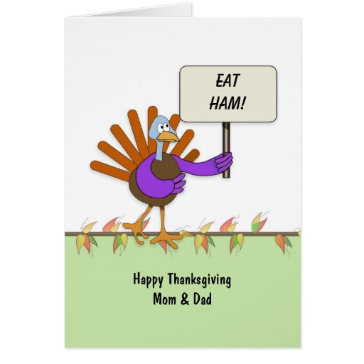 Thanksgiving Turkey Holding Sign 
