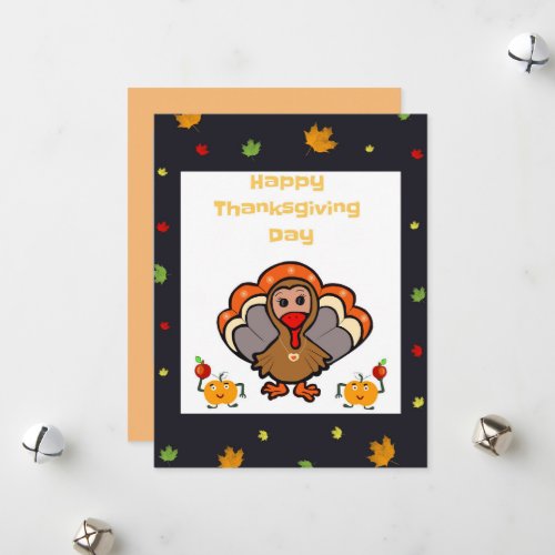 Thanksgiving Turkey Holiday Card