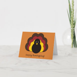 Thanksgiving turkey holiday card