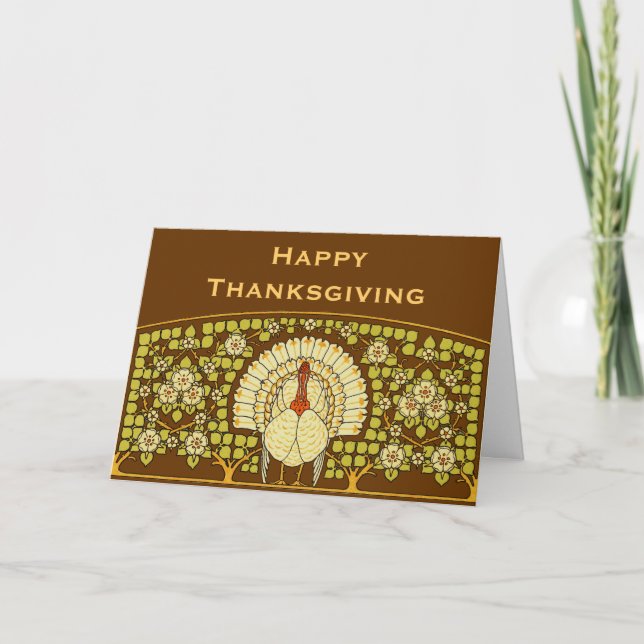 Thanksgiving Turkey Holiday Card (Front)
