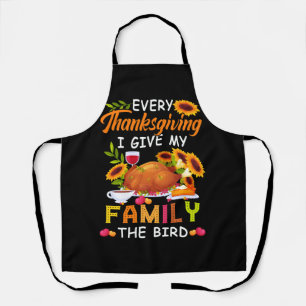 Thanksgiving Turkey Holiday Feast Harvest Blessing Apron