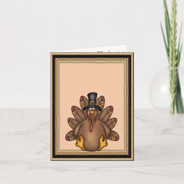 Thanksgiving Turkey Holiday Invitation (Front)