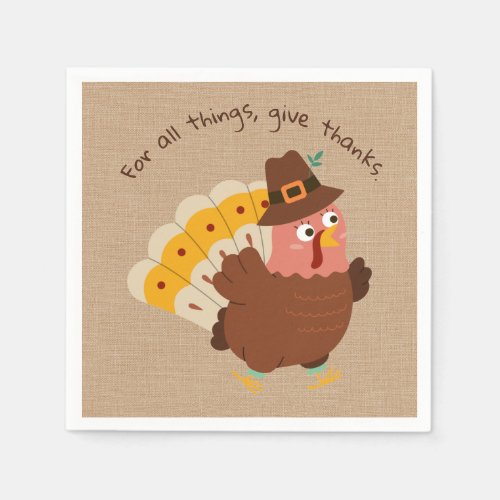 Thanksgiving Turkey Humor Napkins