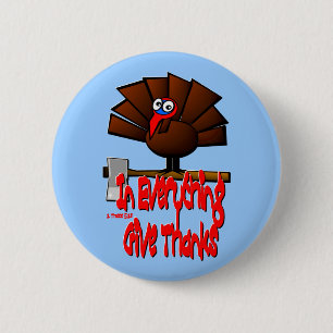 Thanksgiving Turkey - In EVERYTHING Give Thanks Button